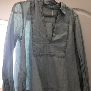 Free People Denim Shirt